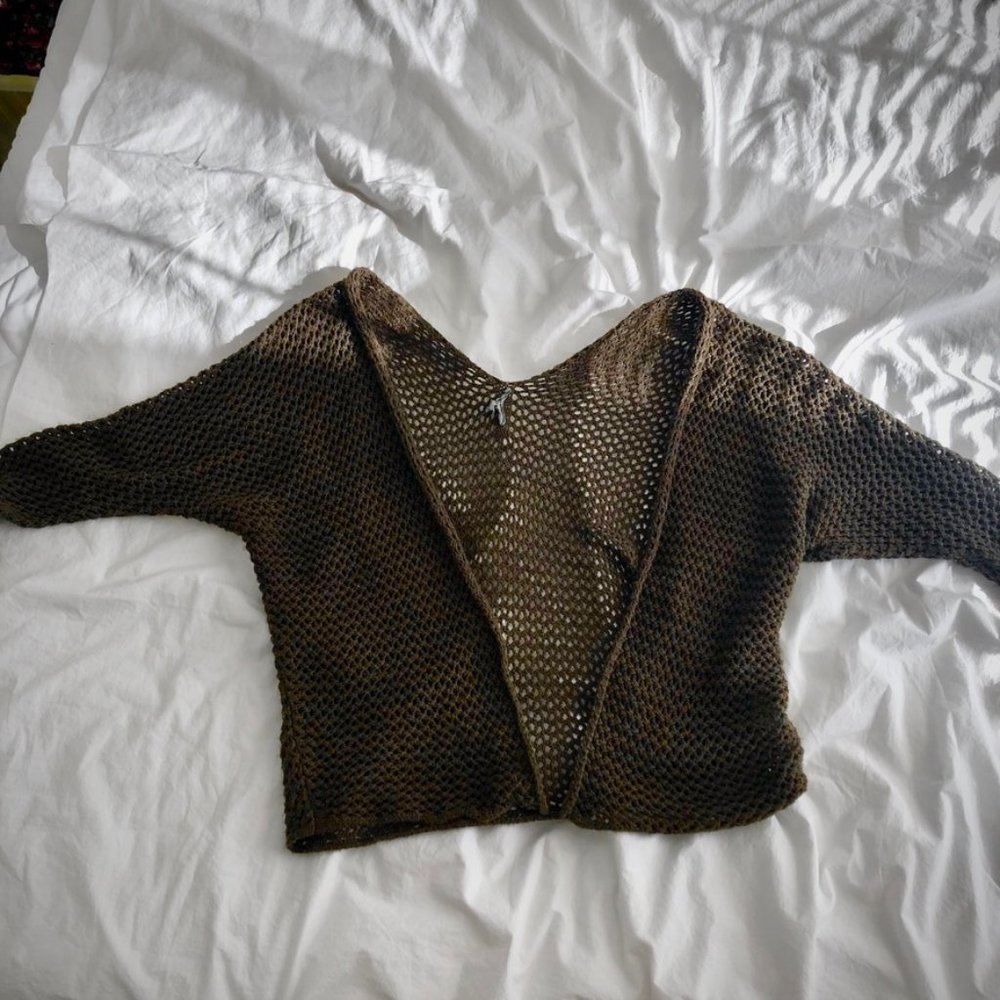 AE Don't Ask Why Knit Cardigan (Olive)